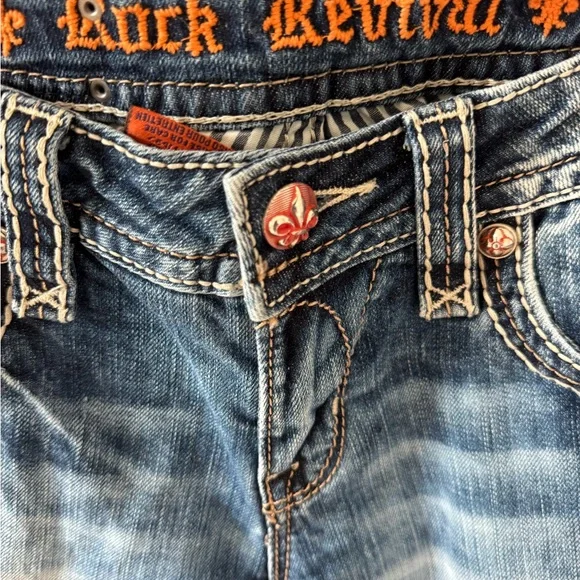 Rock Revival jeans size 27 Angie Capri beautiful detailing. SALE PRICE - Picture 11 of 11